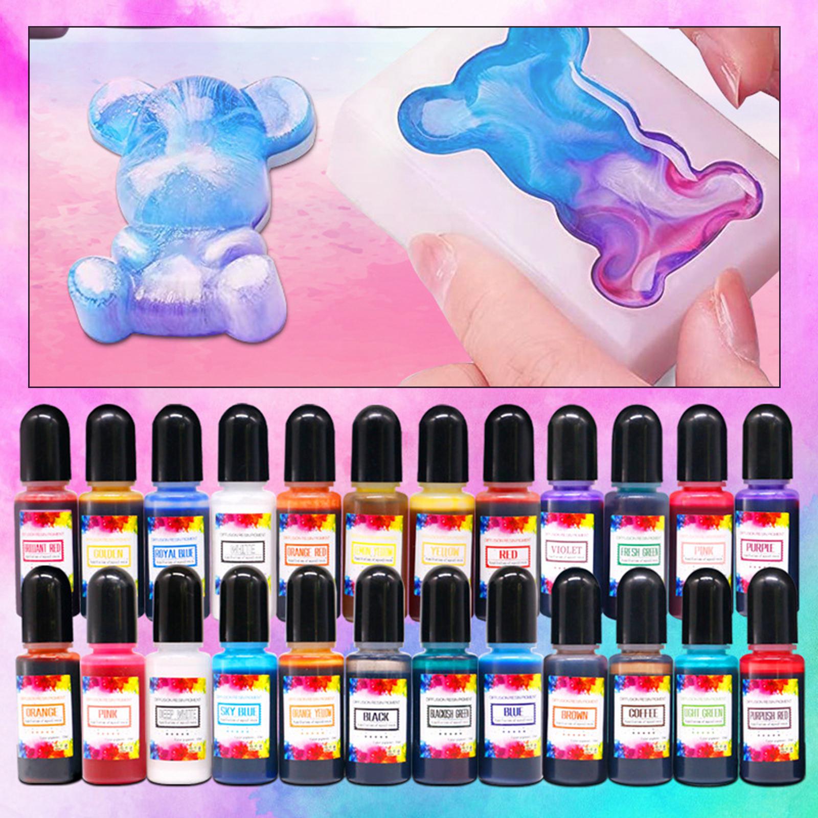 24개 알코올 잉크 에폭시 수지 색소 액체 염료 농축  - Resin Dye Alcohol 리뷰 및 가격