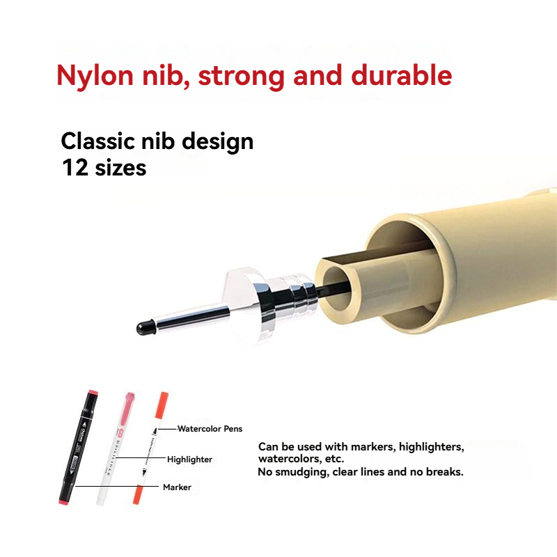 12팁 피그먼트 라이너 마이크론 잉크 마커 펜 만화 드 - Copic Marker Sketch 리뷰 및 가격