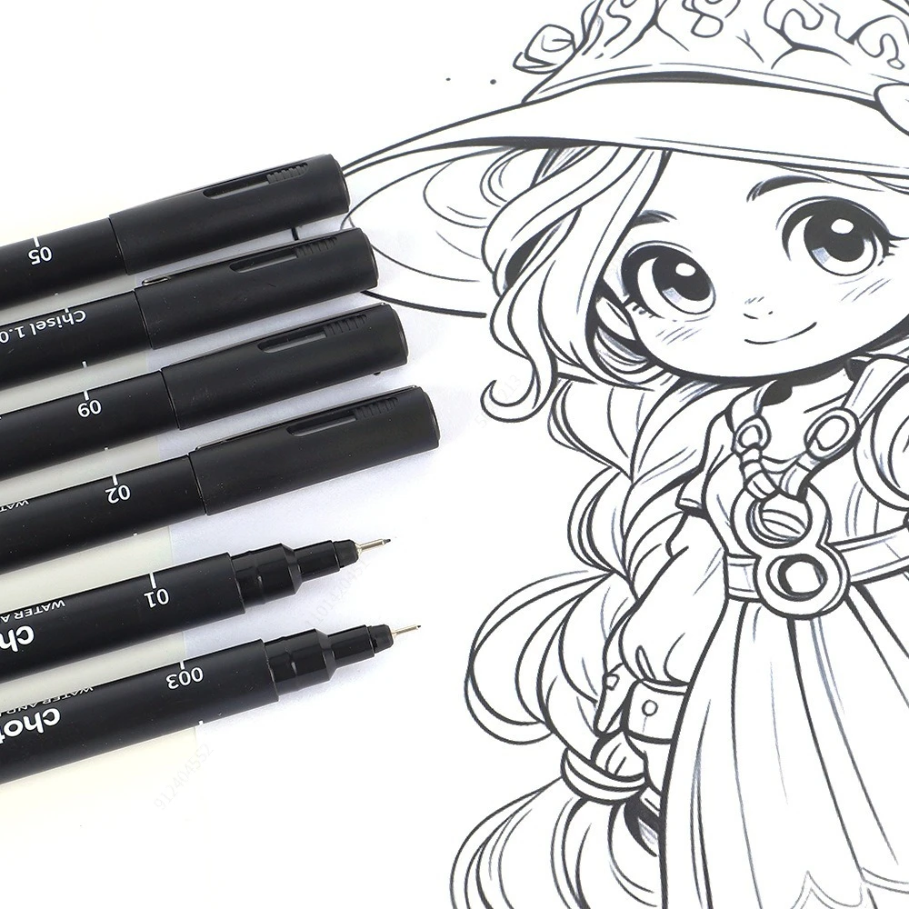블랙 마이크로 펜, 15가지 크기, 방수 보관 잉크,  - Copic Marker Sketch 리뷰 및 가격