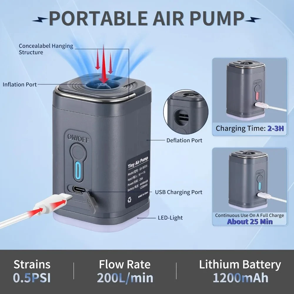 미니 휴대용 에어 펌프, 1300mAh 배터리, USB - Vacuum Chamber Small 리뷰 및 가격
