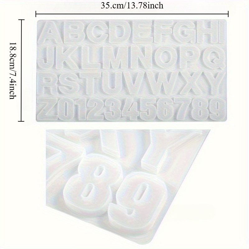 A부터 Z까지의 문자 펜던트 실리콘 몰드, 알파벳 및  - Serving Tray Mold 리뷰 및 가격