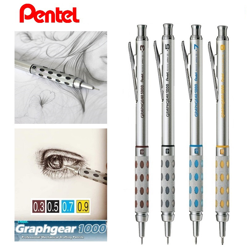 일본 펜텔 샤프 펜슬 GraphGear 1000 금속  - Pentel Pen Energel 리뷰 및 가격