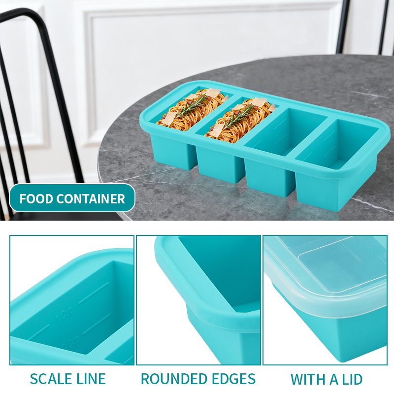 뚜껑이 있는 2 또는 3구 실리콘 냉동 트레이 몰드,  - Serving Tray Mold 리뷰 및 가격