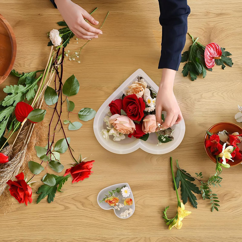 대형 하트 에폭시 수지 몰드 꽃 보존 DIY 북엔드 웨 - Flower Preservation Resin 리뷰 및 가격
