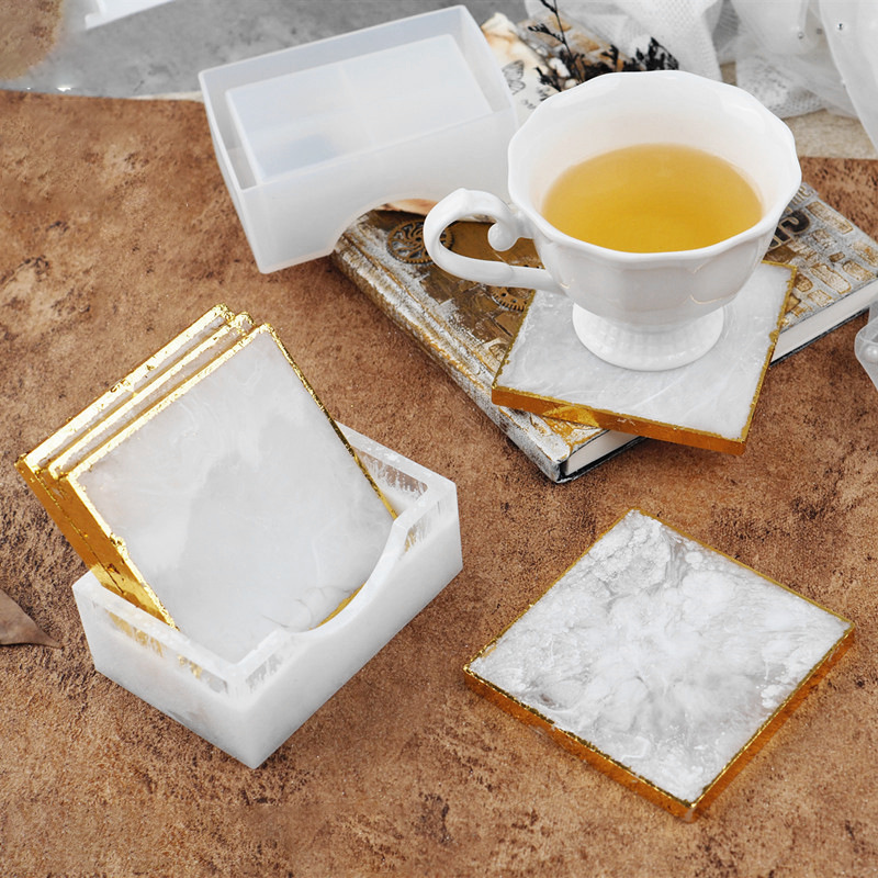 SNASAN 코스터 컵 매트 실리콘 몰드 수지 보관 상 - Serving Tray Mold 리뷰 및 가격