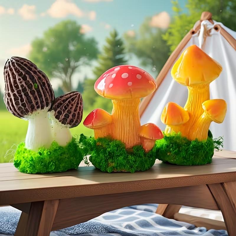 1세트 3개입 인조 버섯 장식 모스 미니어처 풍경 다육 - Terrarium Moss Art 리뷰 및 가격