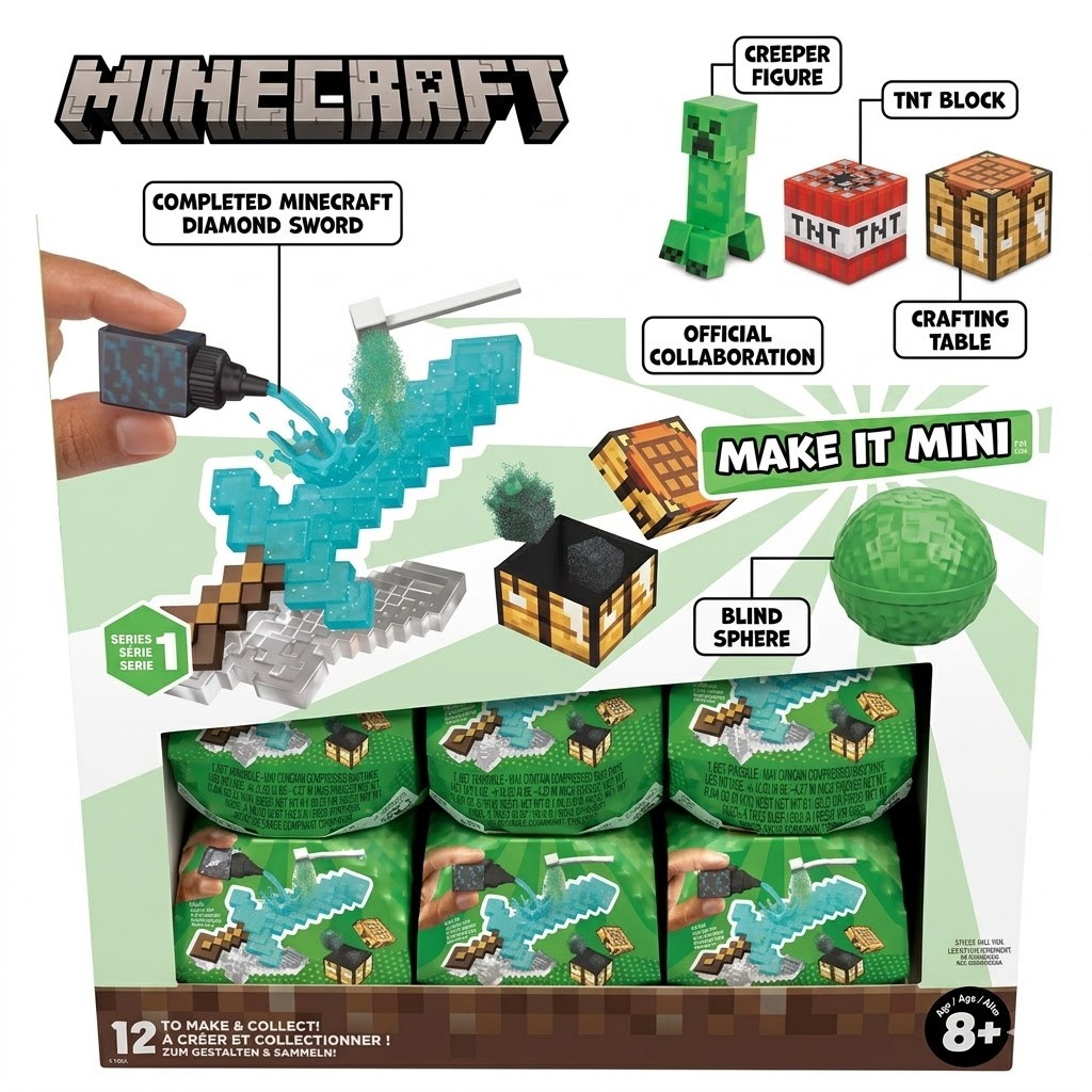 오리지널 MGA 미니버스 마인크래프트 메이크 잇 미니  - Resin Crafting Minecraft 리뷰 및 가격