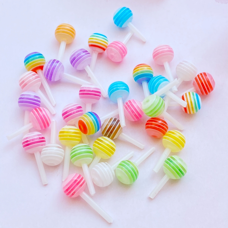40Pcs 새로운 귀여운 혼합 작은 롤리팝 수지 입상  - Flower Preservation Resin 리뷰 및 가격